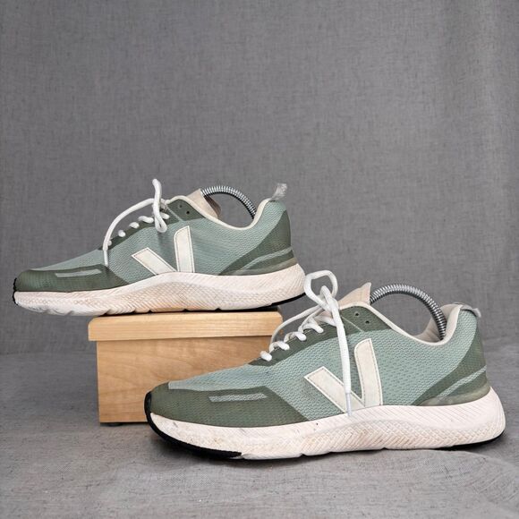 Veja Impala Sneakers Green Matcha Mesh Lace Up Shoes Athleisure Women's Size 10 - Picture 3 of 12